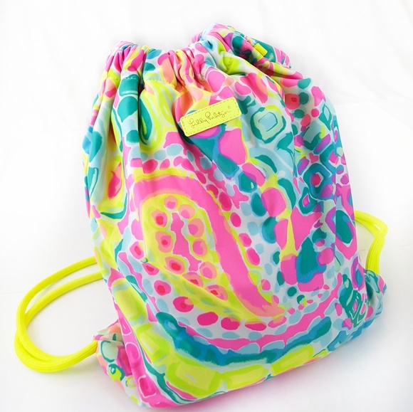 lilly pulitzer drawstring backpack